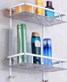 Aluminium 2 Layer Bathroom Shelf