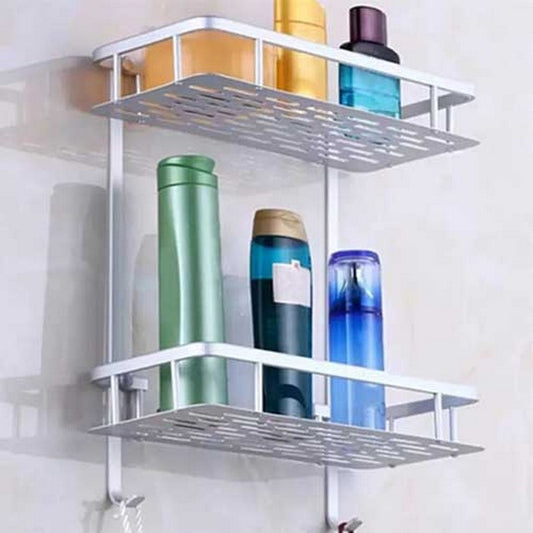 Aluminium 2 Layer Bathroom Shelf