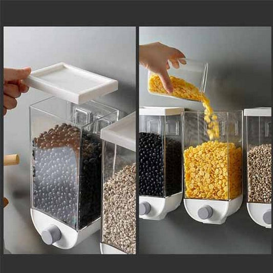 Cereal Grain Dispenser Wall Mounted 1.5 LTR