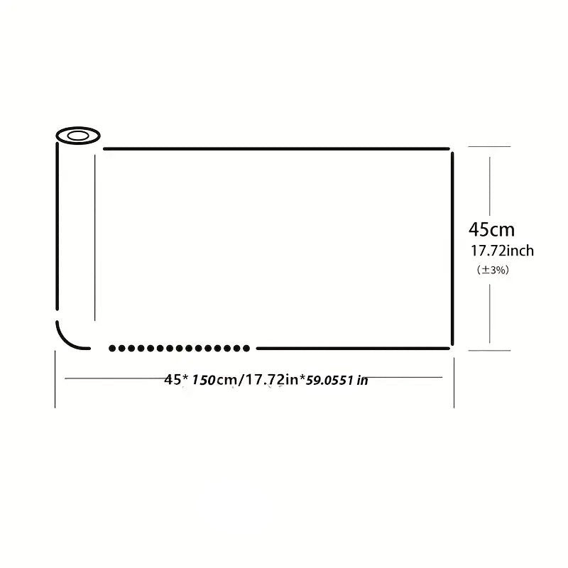 Anti-Slip Fridge & Drawer PVC Sheet Roll Transparent Diagonal Design
