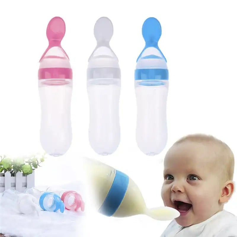 Baby Feeding Bottle With Spoon