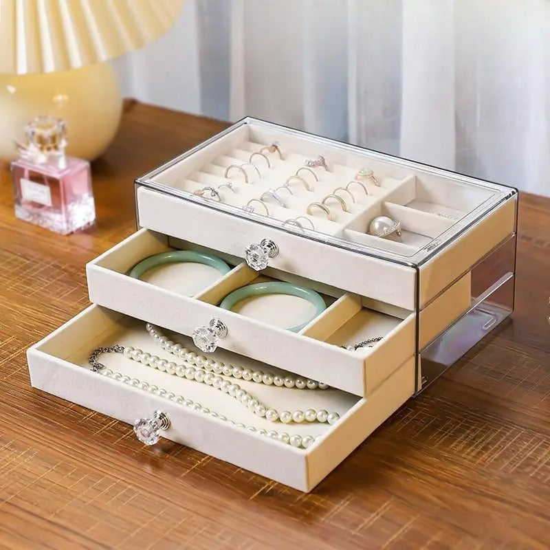 Acrylic 3 Drawer Jewelry Organizer