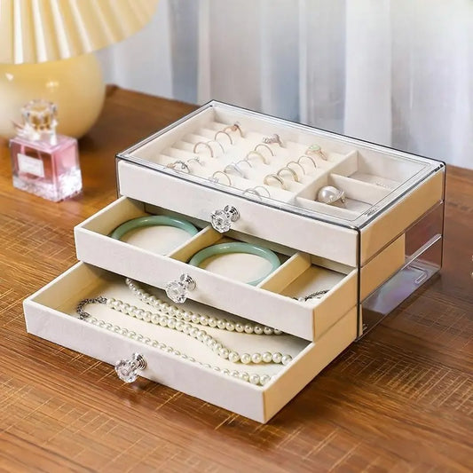 Acrylic 3 Drawer Jewelry Organizer