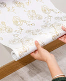 Drawer Liner Mat Gold Floral