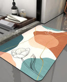 Floor Bath Mat Absorbent Non-Slip-Lotus