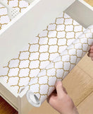 Anti-Slip Drawer Line Gold PVC Sheet Roll