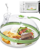 Microwave Splatter Cover With Water Steamer