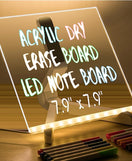 Acrylic LED Board With Stand & Colors