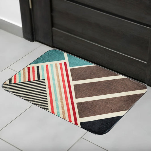 Foam Bath Mat Absorbent Non-Slip Printed Modern Design