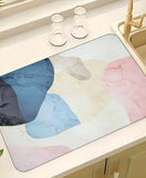 Anti-Slip Dish Drying/Dining Table Mat-Diatomaceous Design