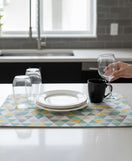 Anti-Slip Dish Drying/Dining Table Mat-Modern Geometric Design