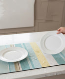 Anti-Slip Dish Drying/Dining Table Mat-Vertical Stripes Design