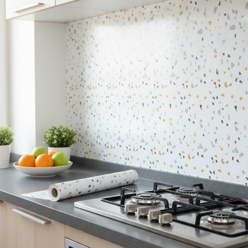 Marble Adhesive Sheet Chic Terrazzo Design