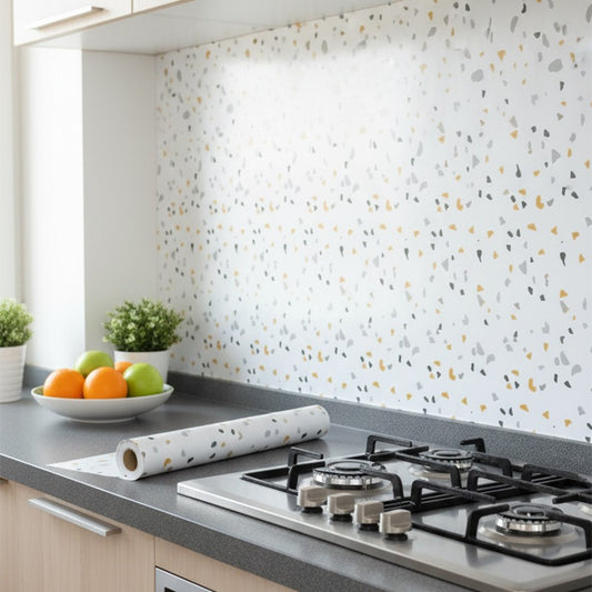 Marble Adhesive Sheet Chic Terrazzo Design
