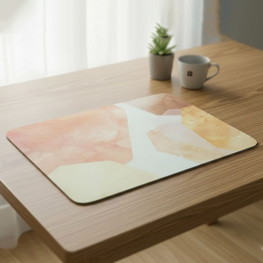 Anti-Slip Dish Drying/Dining Table Mat-Blushing Earth Tones Design