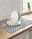 Anti-Slip Dish Drying/Dining Table Mat-Decorative Lattice Design