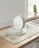 Anti-Slip Dish Drying/Dining Table Mat-Square Pattern Design