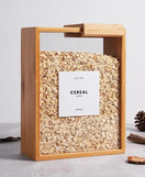 Wooden Rice Jar Box Premium Kitchen Storage Container