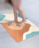 Floor Bath Mat Absorbent Non-Slip-Lotus