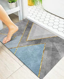 Bath Mat Water Absorbent Non-Slip- Square Shape-(Green)