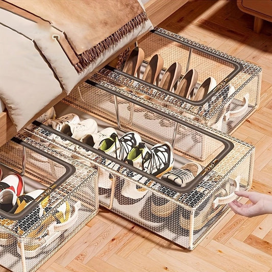 Shoe Storage Box With Steel Frame-Large