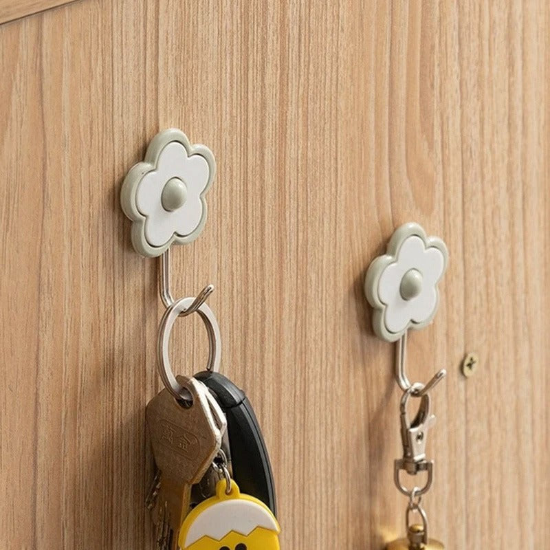 5 Pcs Flowers Key Holder