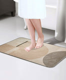 Foam Bath Mat Absorbent Non-Slip Diatomite Design