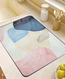 Anti-Slip Dish Drying/Dining Table Mat-Diatomaceous Design