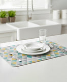 Anti-Slip Dish Drying/Dining Table Mat-Modern Geometric Design