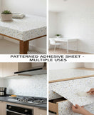 Marble Adhesive Sheet Chic Terrazzo Design