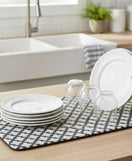 Anti-Slip Dish Drying/Dining Table Mat-Decorative Lattice Design