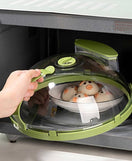 Microwave Splatter Cover With Water Steamer