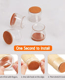 4 Pcs Silicone Chair Leg Protectors With Felt Pads