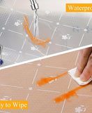 Anti-Slip Fridge & Drawer PVC Sheet Roll Transparent Diagonal Design