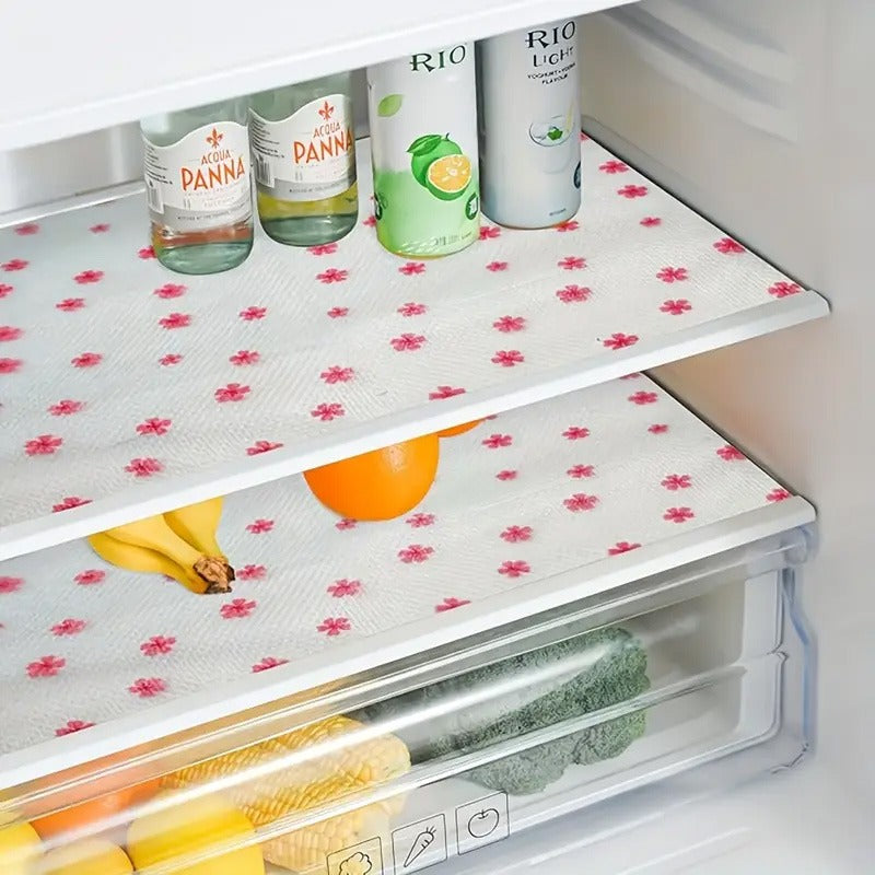 Anti-Slip Floral Pattern Drawer PVC Sheet Roll