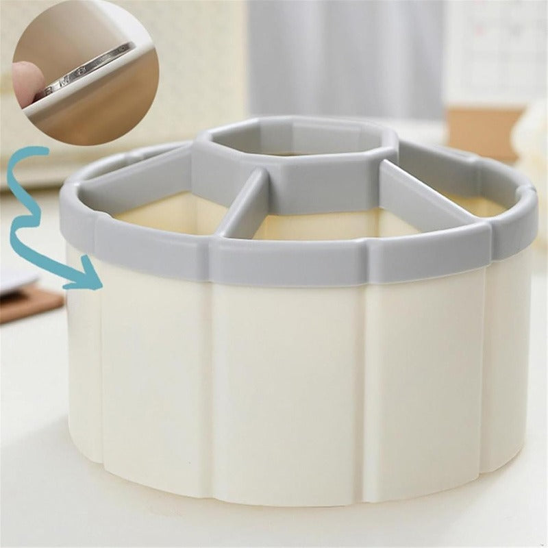 360 Rotating Makeup Brushes Holder