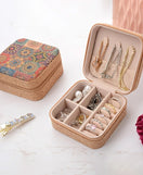 Premium Mini Jewelry Organizer Box Vintage Floral Design