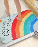 Floor Bath Mat Absorbent Non-Slip Shine Design