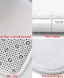 Foam Bath Mat Absorbent Non-Slip Rose Gold Design