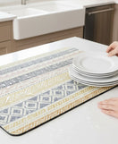 Anti-Slip Dish Drying/Dining Table Mat-Tribal Motif Design