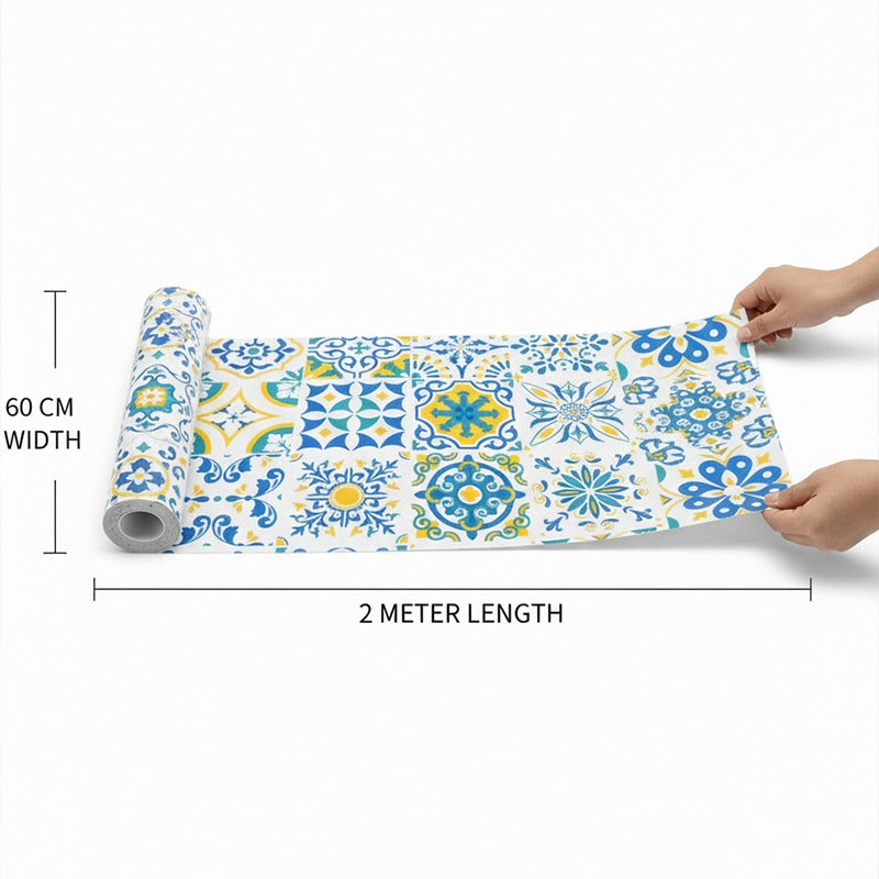 Marble Adhesive Sheet Moroccan Mosaic Pattern Design