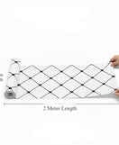 Marble Adhesive Sheet Black And White Diagonal Pattern Design