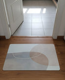 Kitchen Floor Mat Non-slip Set Of 2 Pcs - Abstract Geometric Design