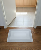 Kitchen Floor Mat Non-slip Set Of 2 Pcs - Concentric Rectangle Design