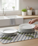 Anti-Slip Dish Drying/Dining Table Mat-Decorative Lattice Design