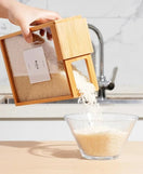 Wooden Rice Jar Box Premium Kitchen Storage Container