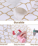Anti-Slip Drawer Line Gold PVC Sheet Roll