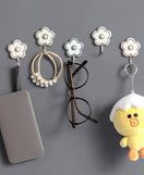5 Pcs Flowers Key Holder