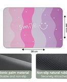 Floor Bath Mat Absorbent Non-Slip Smile Design