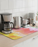 Anti-Slip Dish Drying/Dining Table Mat-Vibrant Brushstroke Design